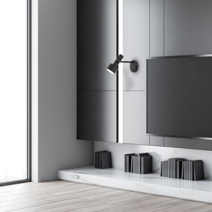 Kinkiet LINTERNA 1xGX53/12W/230V czarny