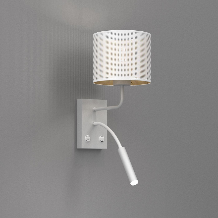 Kinkiet LOFT SHADE 1xE27/60W+1xG9/8W/230V biały/złoty