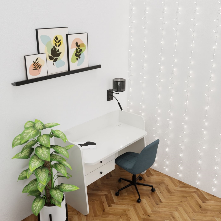 Kinkiet LOFT SHADE 1xE27/60W+1xG9/8W/230V czarny