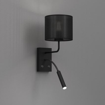 Kinkiet LOFT SHADE 1xE27/60W+1xG9/8W/230V czarny