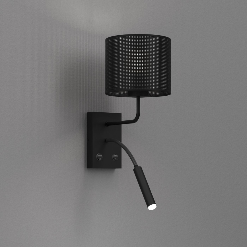 Kinkiet LOFT SHADE 1xE27/60W+1xG9/8W/230V czarny