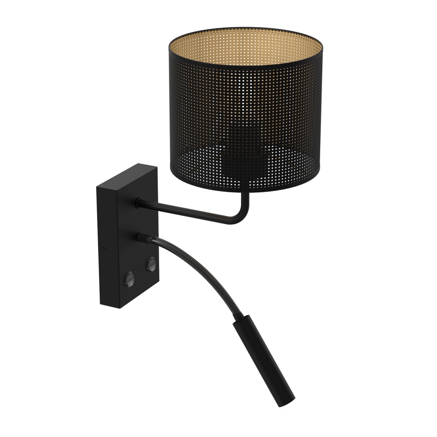 Kinkiet LOFT SHADE 1xE27/60W+1xG9/8W/230V czarny/złoty