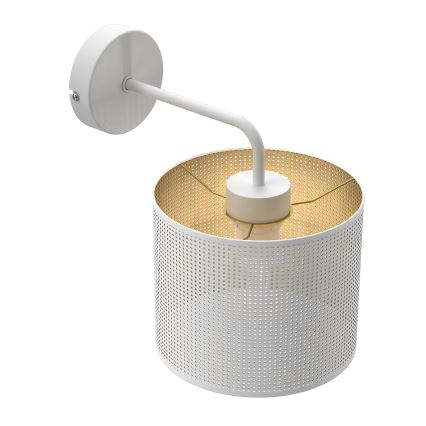 Kinkiet LOFT SHADE 1xE27/60W/230V biały/złoty