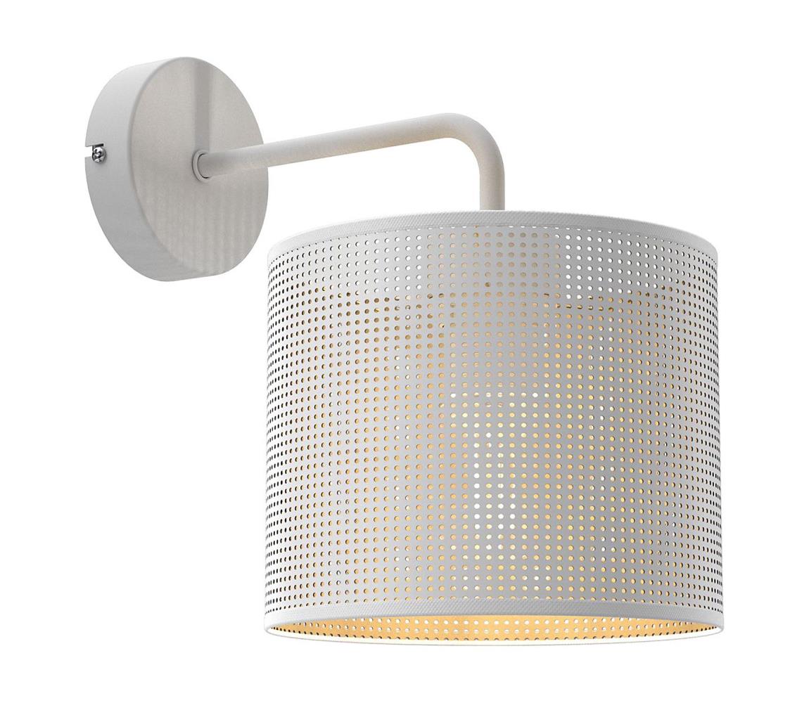 Kinkiet LOFT SHADE 1xE27/60W/230V biały/złoty