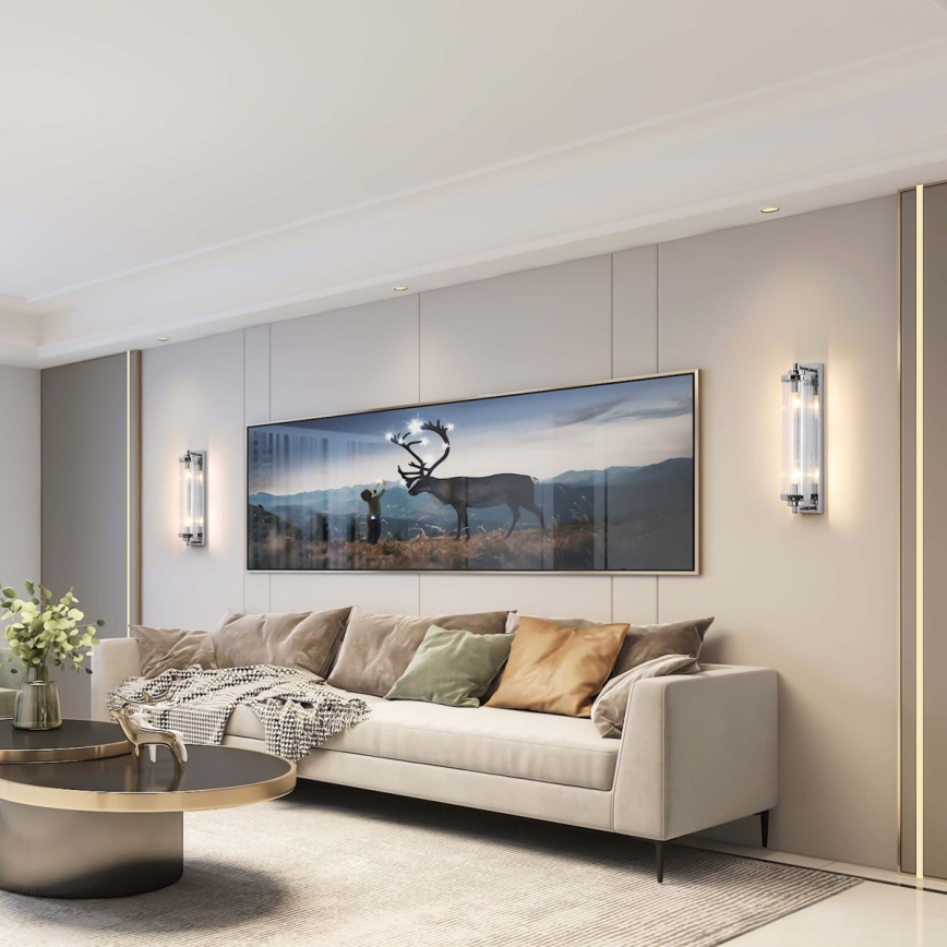 Kinkiet LORENZO 2xE14/40W/230V błyszczący chrom