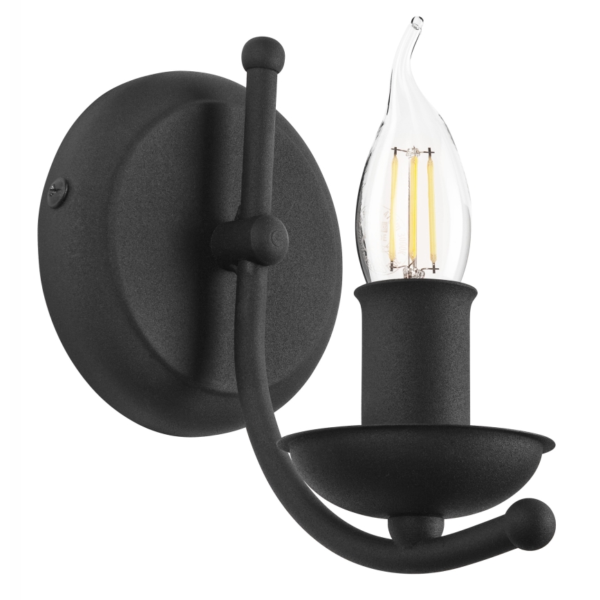 Kinkiet LUCY 1xE14/60W/230V czarny