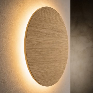 Kinkiet LUNA 4xG9/8W/230V Ø 30 cm dąb