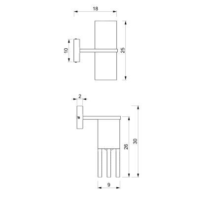 Kinkiet MALM 1xE27/60W/230V