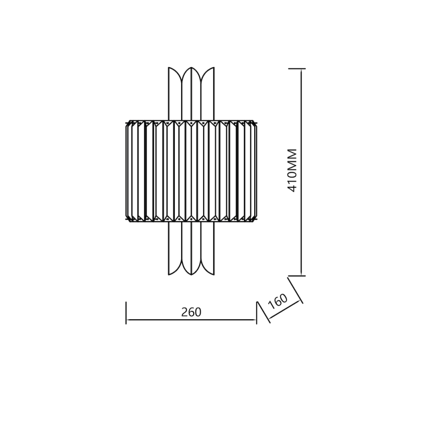 Kinkiet MARGOT 2xE14/40W/230V złoty