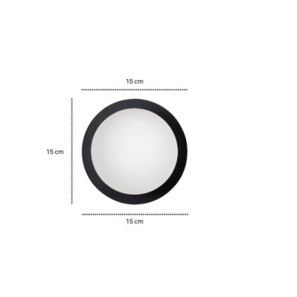 Kinkiet MINERVA 1xE14/10W/230V czarny