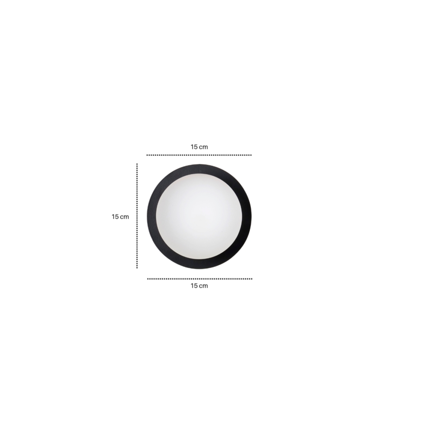 Kinkiet MINERVA 1xE14/10W/230V czarny