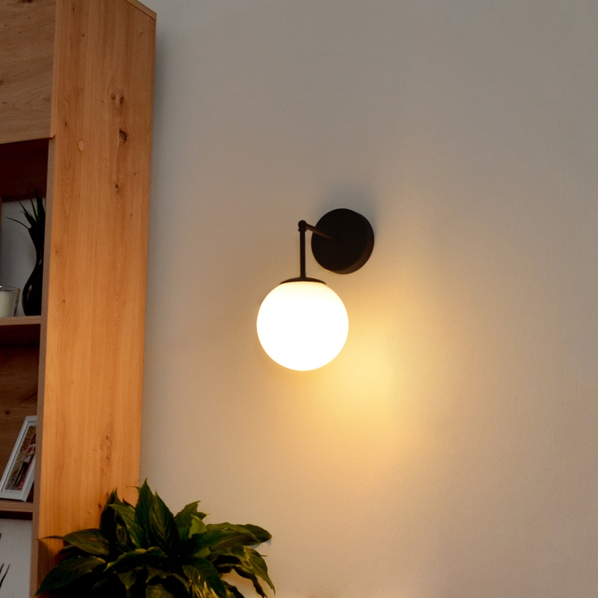 Kinkiet MOON 1xE27/15W/230V czarny
