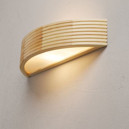 Kinkiet NATURAL MODERN 1xE27/15W/230V sosna