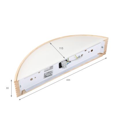 Kinkiet NATURAL MODERN 1xE27/15W/230V sosna