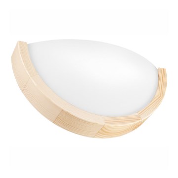 Kinkiet NATURAL SLIM 1xE27/60W/230V sosna