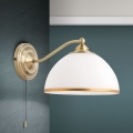 Kinkiet OLD LAMP 1xE27/40W/230V biały/mosiądz