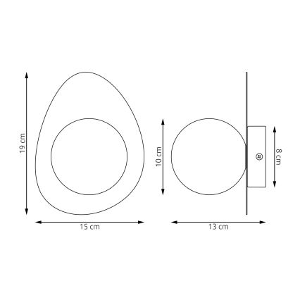 Kinkiet OVO 1xG9/8W/230V biały