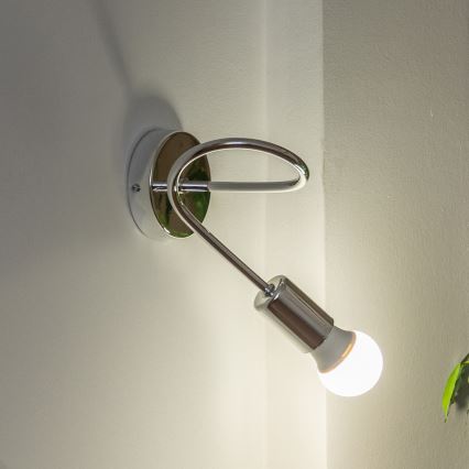 Kinkiet OXFORD 1xE27/15W/230V chrom błyszczący