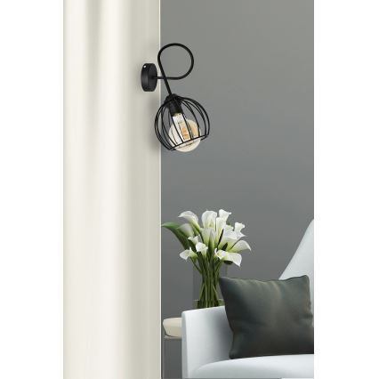 Kinkiet OXFORD 1xE27/15W/230V czarny