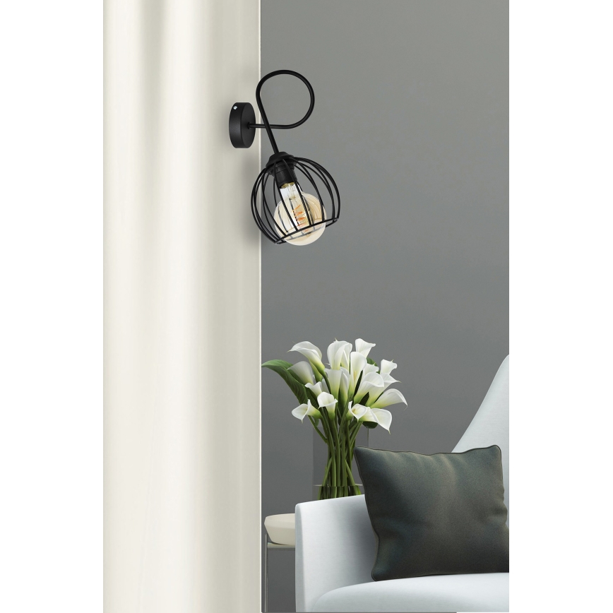 Kinkiet OXFORD 1xE27/15W/230V czarny