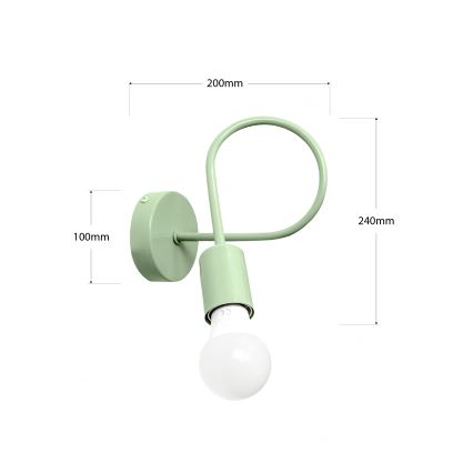 Kinkiet OXFORD 1xE27/15W/230V zielony