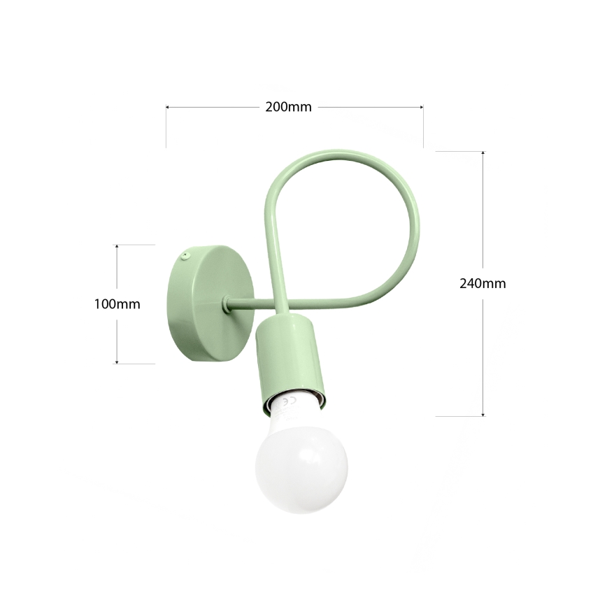 Kinkiet OXFORD 1xE27/15W/230V zielony