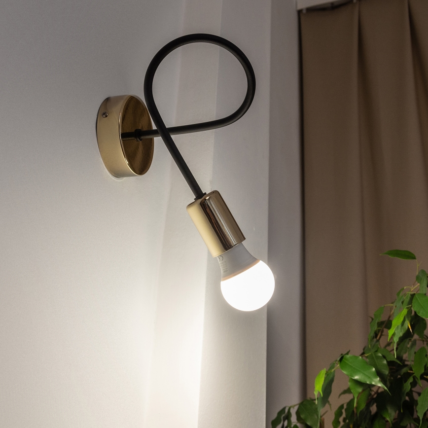 Kinkiet OXFORD 1xE27/15W/230V złoty/czarny