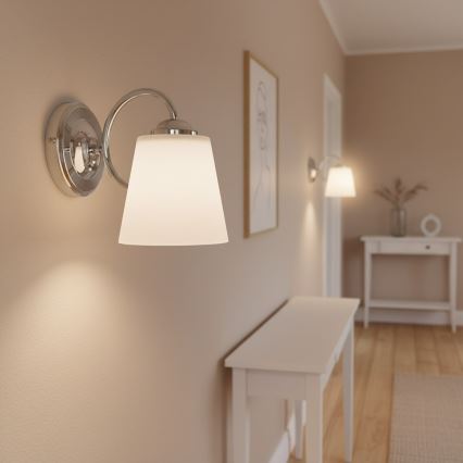 Kinkiet PAFOS 1xE27/15W/230V, chrom błyszczący