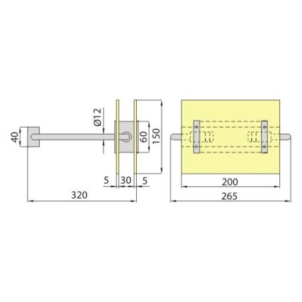 Kinkiet PALIA R7s/100W/230V