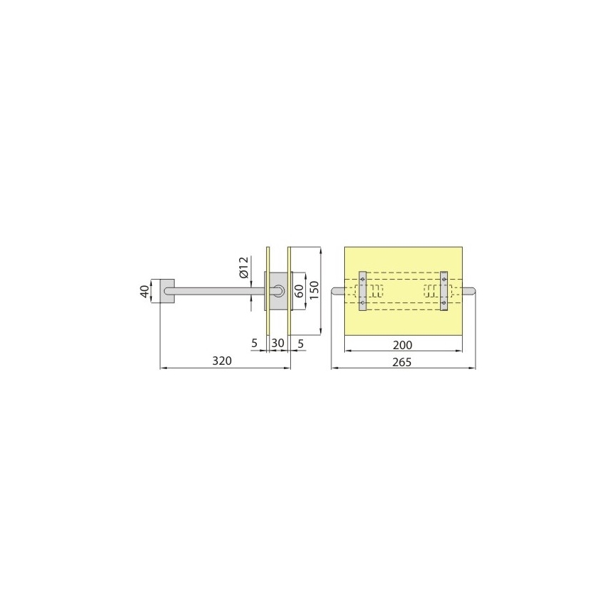 Kinkiet PALIA R7s/100W/230V