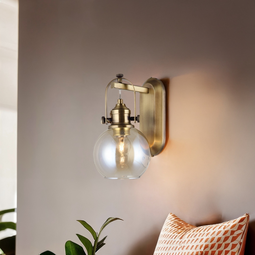 Kinkiet POLINO 1xE27/40W/230V brązowy