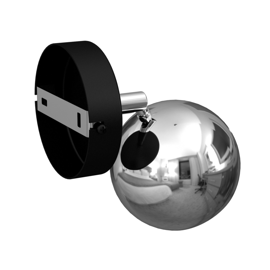 Kinkiet punktowy COMET 1xGU10/8W/230V czarny/chrom błyszczący