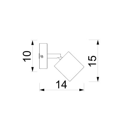 Kinkiet punktowy DEMIA 1xGU10/8W/230V beżowy