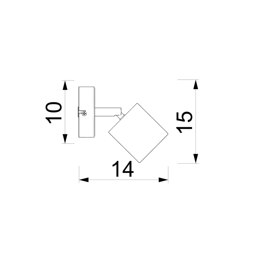 Kinkiet punktowy DEMIA 1xGU10/8W/230V beżowy