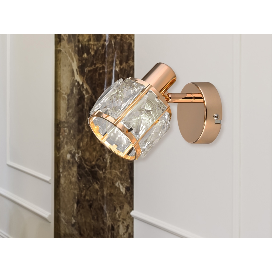 Kinkiet punktowy DUBAI 1xE14/40W/230V Rose gold