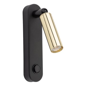 Kinkiet punktowy ENZO 1xG9/8W/230V czarny/złoty