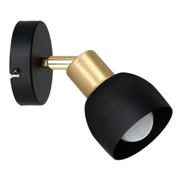 Kinkiet punktowy FRESNO 1xE27/60W/230V czarny/złoty