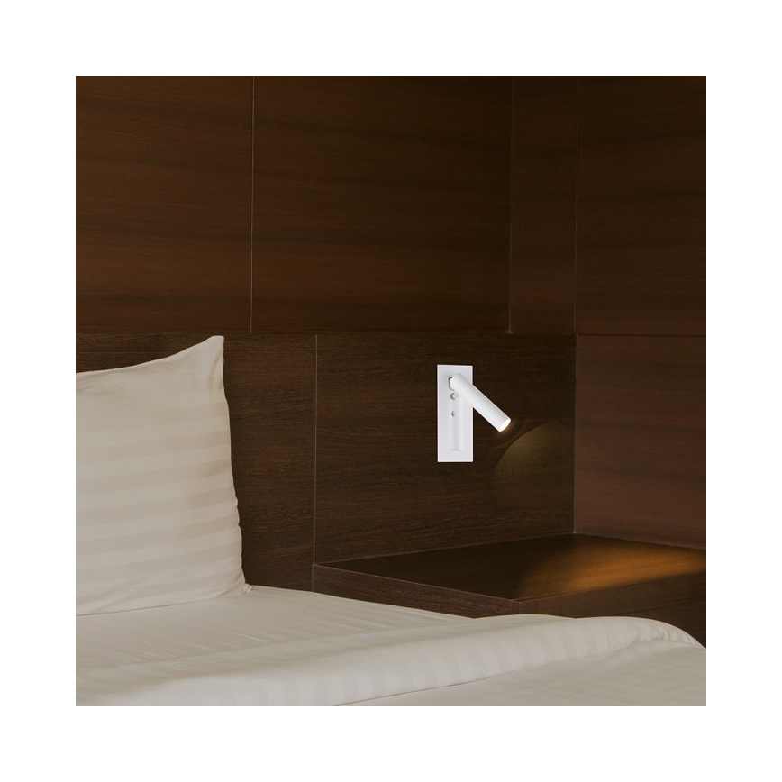 Kinkiet punktowy LED/2W/230V 3000K biały