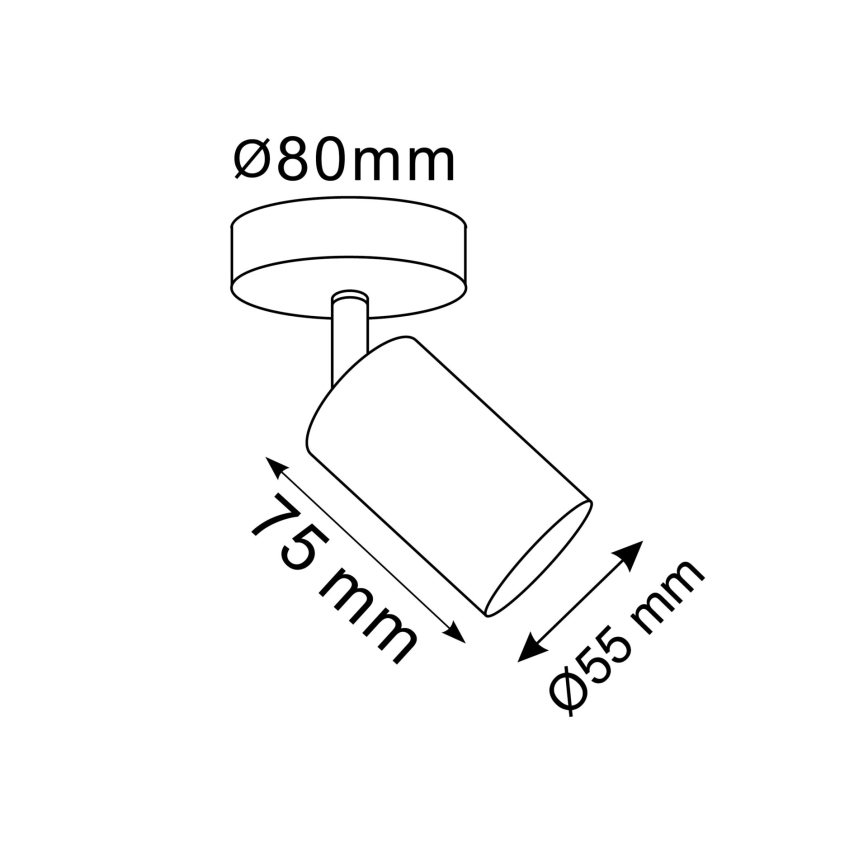 LED RGBW ściemnialna ścienna oprawa punktowa GOLDI 1xGU10/6W/230V 3000K złota + pilot zdalnego sterowania