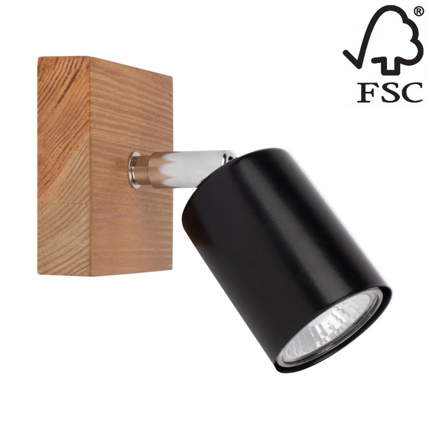 Kinkiet punktowy MANARA 1xGU10/5W/230V sosna - certyfikat FSC