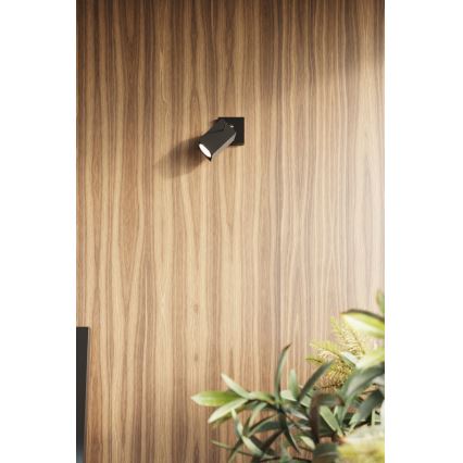 Sollux SL.0099 - Kinkiet MERIDA 1xGU10/40W/230V czarny