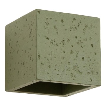 Kinkiet punktowy QUAD 1xG9/8W/230V beton/zielony