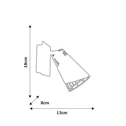 Kinkiet punktowy RICK 1xE14/40W/230V