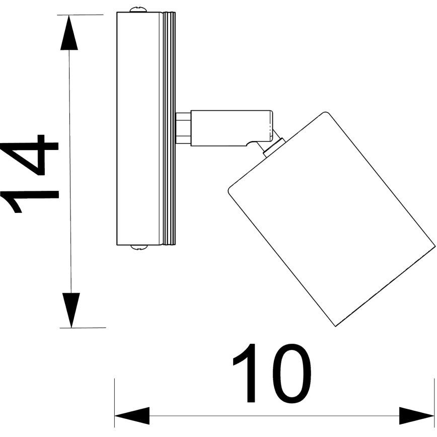 Kinkiet punktowy TULON 1xGU10/8W/230V biały/dąb