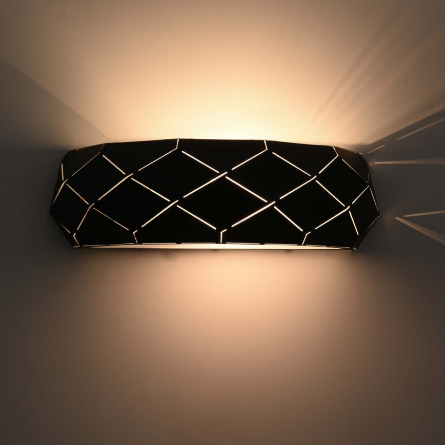 Kinkiet REUS 1xE27/40W/230V czarny