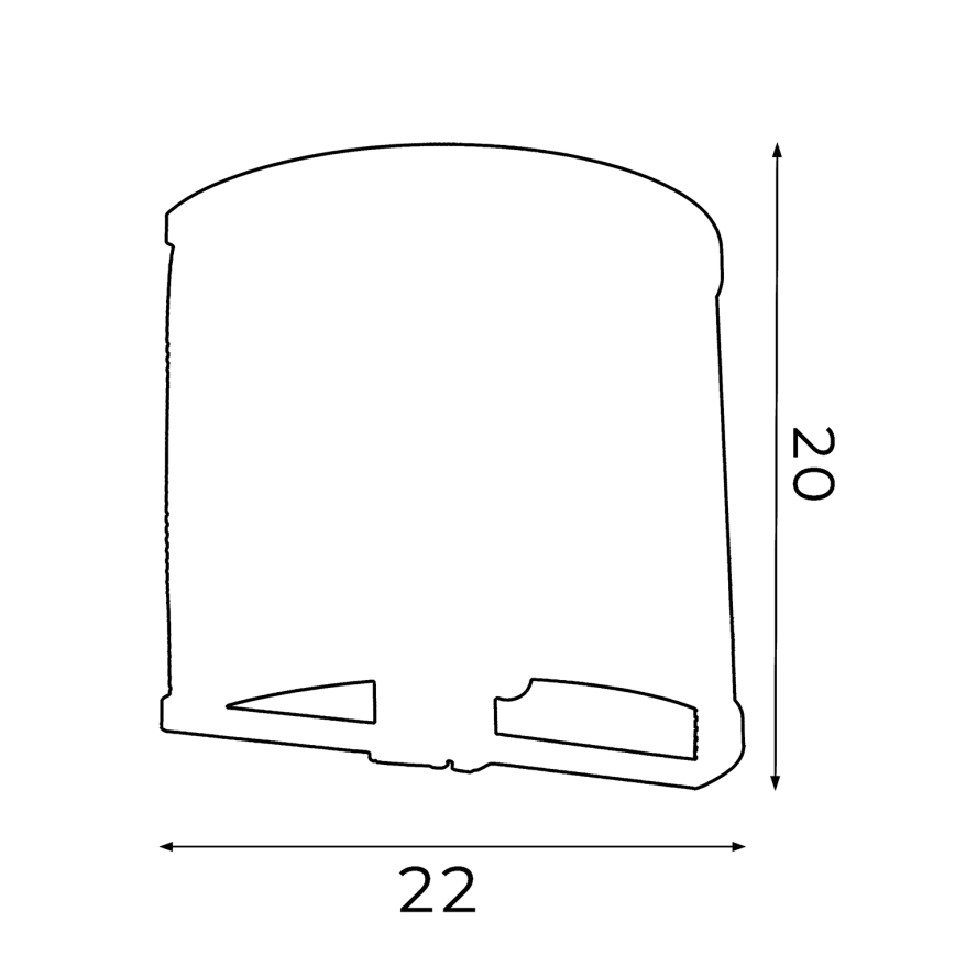 Kinkiet RIM 1xE27/60W/230V
