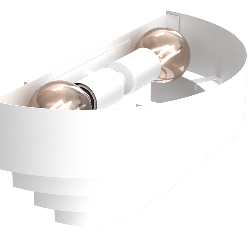 Kinkiet RINGS 2xE27/15W/230V biały
