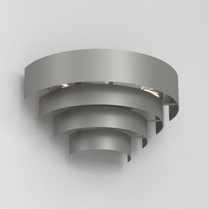 Kinkiet RINGS 2xE27/15W/230V szary