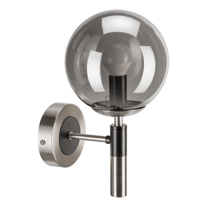 Kinkiet ROLLO 1xE14/5W/230V matowy chrom/dymny