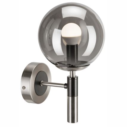 Kinkiet ROLLO 1xE14/5W/230V matowy chrom/dymny